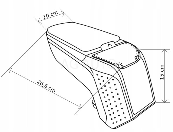 Rati V01276 Підлокітник ARM2 Fiat Tipo, 2016- ,Sx