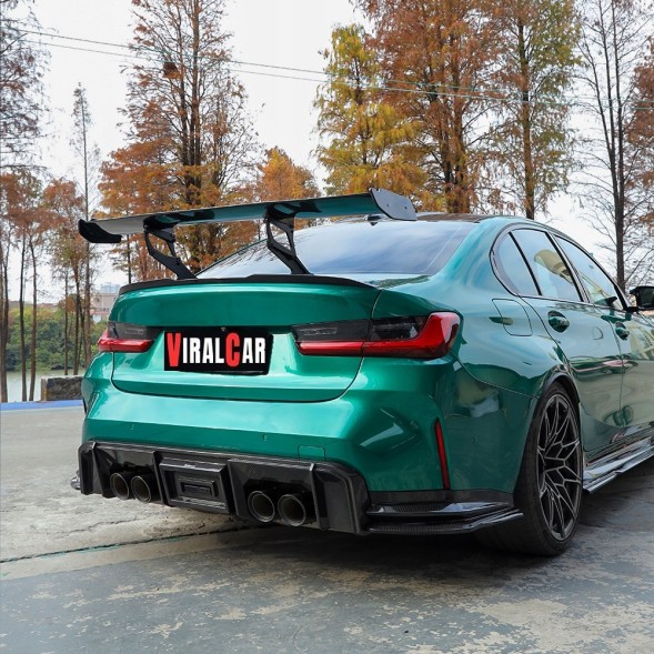 Китай 963874589 ДИФУЗОР НАКЛАДКА СПЛІТТЕРКИ ЗАДНЯ СПОЙЛЕР BMW M3 M4 G80 G81 G82 G83 CARBON