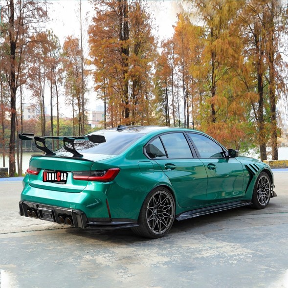 Китай 963874589 ДИФУЗОР НАКЛАДКА СПЛІТТЕРКИ ЗАДНЯ СПОЙЛЕР BMW M3 M4 G80 G81 G82 G83 CARBON