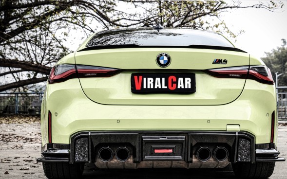 Китай 963874589 ДИФУЗОР НАКЛАДКА СПЛІТТЕРКИ ЗАДНЯ СПОЙЛЕР BMW M3 M4 G80 G81 G82 G83 CARBON