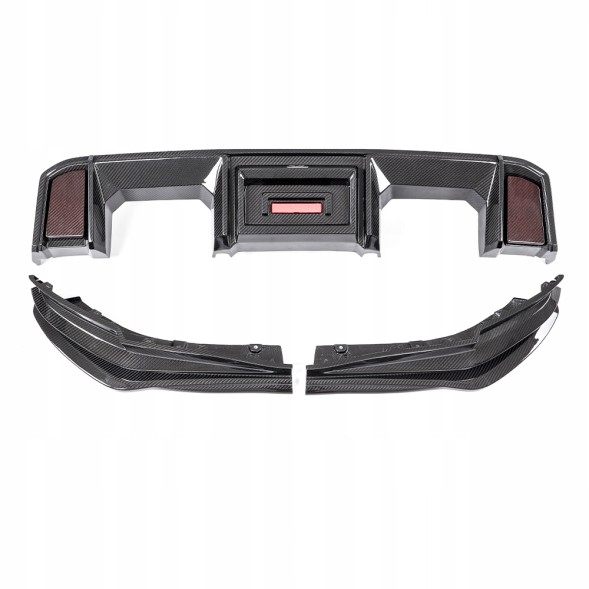 Китай 963874589 ДИФУЗОР НАКЛАДКА СПЛІТТЕРКИ ЗАДНЯ СПОЙЛЕР BMW M3 M4 G80 G81 G82 G83 CARBON