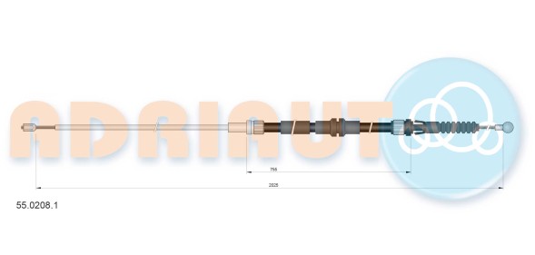 55 0208 1 ADRIAUTO Тросик
