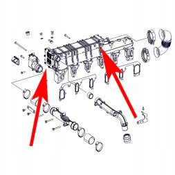 ADITECH AT-EGR-T007 Комплект заглушок EGR для Mercedes Actros / Antos / Arocs OM471 12.8L