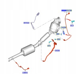 Ford OE L1B1-9G444-AD 2540139 L1B1-9G444-AA 2485479 L1B1-9G444-AB L1B1-9G444-AC2332675 2399616 Лямбда зонд 1.0 eb fiesta 19- puma 20-