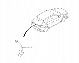ECP МОБІЛЬНІСТЬ 86267FL000 .86267-FL000 Камера заднього виду 86267fl000 subaru вечірка v mk5 ecp
