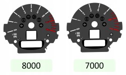 Moman 0089688090404 MINI COOPER S R56 R57 ЧОРНІ ЛІЧИЛЬНІ ЦИФРЕБТАТИ ГОДИННИКИ В ШКАЛІ ЄС для навігації