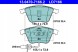 ATE 13.0470-7166.2 Колодки гальмівні ate 13.0470-7166.2