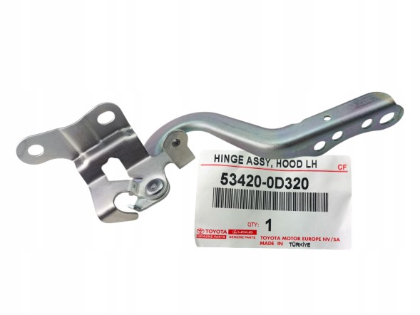 Toyota OE WB/53410-0D320 534100D320 53420-0D320 534200D320 KOMPLET TOYOTA YARIS III ЗАВІСИ ЗАВІС КАПОТУ КРИШКИ ДВИГУНА ЛІВИЙ + ПРАВИЙ ОРИГІНАЛ