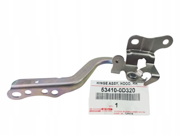 Toyota OE WB/53410-0D320 534100D320 53420-0D320 534200D320 KOMPLET TOYOTA YARIS III ЗАВІСИ ЗАВІС КАПОТУ КРИШКИ ДВИГУНА ЛІВИЙ + ПРАВИЙ ОРИГІНАЛ