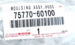 Toyota OE 75770-60100 ПЛАНКА АТРАПИ КАПОТА TOYOTA LAND CRUISER 2024+ НОВА OE