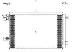 350369 NRF Радіатор кондиціонера