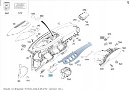 Mercedes-Benz OE A 2136802004 НАКЛАДКА КАКБІНИ MERCEDES W213 A2136802004