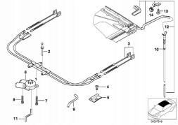 BMW OE Мотор люка з модулем BMW MINI E46 E38 R50 R53 67616928756