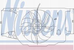 Nissens 85257 Вентилятор радіатора renault