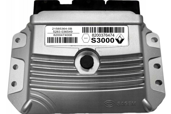 Sagem KOMPUTER ECU RENAULT 1.6 21585364-0B 8200474008 8200376474 S300 READYVIRGIN КОМП'ЮТЕР ECU RENAULT 1.6 21585364-0B 8200474008 8200376474 S3000 VIRGIN