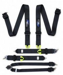 FMIC FP-HARNESS-31-004 Спортивні ремені безпеки з 6 точками кріплення, сертифікація FIA, 3 дюйми, чорні, Fmic Pro