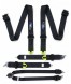 FMIC FP-HARNESS-31-004 Спортивні ремені безпеки з 6 точками кріплення, сертифікація FIA, 3 дюйми, чорні, Fmic Pro