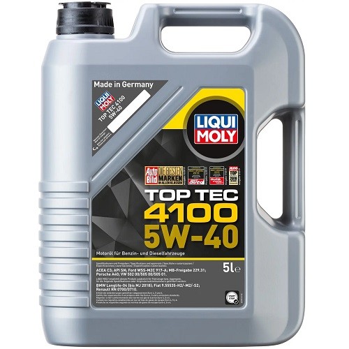 9511 LIQUI MOLY Моторна олива Liqui Moly Top Tec 4100 5W 40 5л