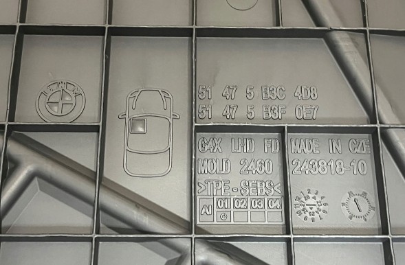 BMW OE 2025 BMW X3 G45 Автомобільні килимки 5B3C4D8