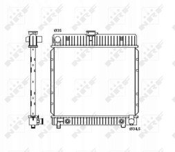 NRF 514250 Радіатор охолодження nrf 514250
