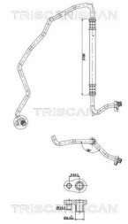 Triscan 9010 28061 Шнур кондиціонування повітря 9010 28061 triscan citroen