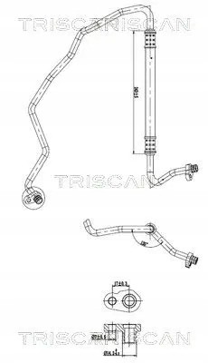 Triscan 9010 28061 Шнур кондиціонування повітря 9010 28061 triscan citroen
