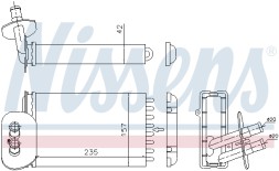 73977 NISSENS Радіатор салону