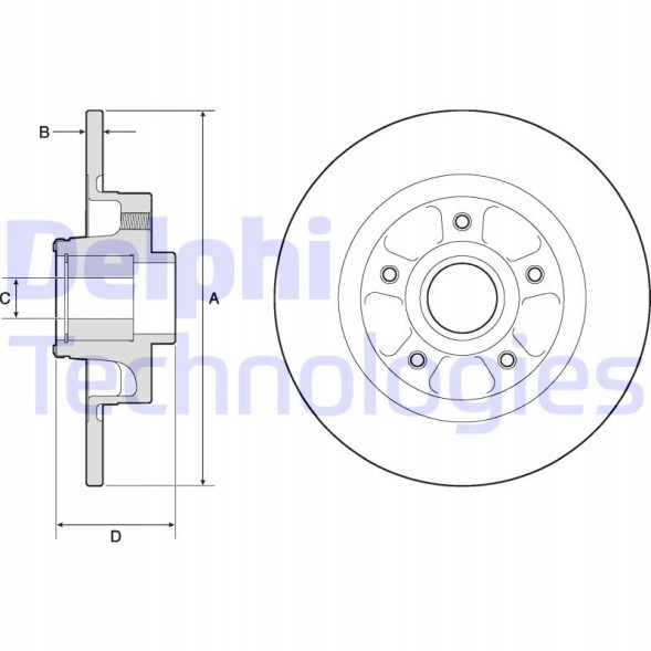 Delphi BG9132RS Delphi bg9132rs гальмівний диск (1шт)
