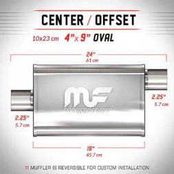 Magnaflow Глушник MagnaFlow 4x9 2.25"/2.25" 57мм / 57мм 11255
