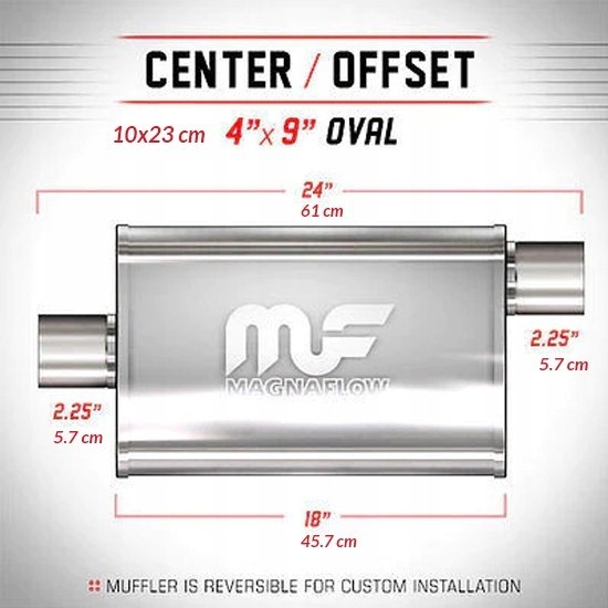 Magnaflow Глушник MagnaFlow 4x9 2.25"/2.25" 57мм / 57мм 11255