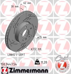 Zimmermann 150.3447.54 Zimmermann 150.3447.54 гальмівний диск 150.3447.54