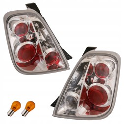 Junyan 3035919E MHM Задні ліхтарі комплект тюнінг Lexus Clear Chrome Fiat 500 500c 312 2007-2015