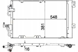 Hella 8FC 351 301-774/HEL Hella конденсатор охолодження кондиціонера 1850097 931 + помічник водія #28