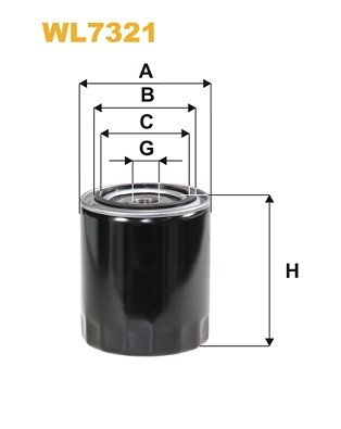 WL7321 WIX FILTERS Фільтр оливи