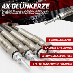 AD BRAKE B0G64JFFLY СВІЧКИ РОЗЖАРЮВАННЯ ДЛЯ BMW 118D 120D 318D 320D 520D НАБІР 4 ШТ. сталеві для дому