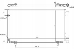 Nissens 940497 NIS/GIFT Конденсатор кондиціонера lexus rx 3.5 12.08-09.15 ni + помічник водія #31