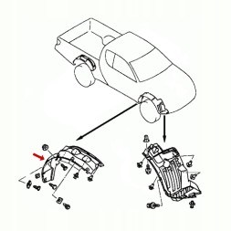Mitsubishi OE Крило переднє праве L200 PAJERO SPORT 5370A942 OE