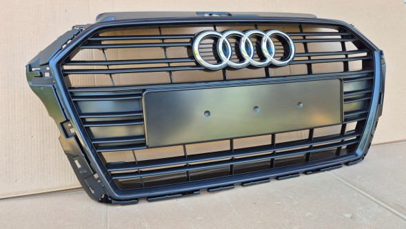 Audi OE GRILL AUDI A3 8V LIFT 2016-2020 BEZ RADARU CIEMNY Решітка радіатора GRILL Audi A3 8V LIFT 16-20 OE 8V3853651AA ОРИГІНАЛ НОВА !