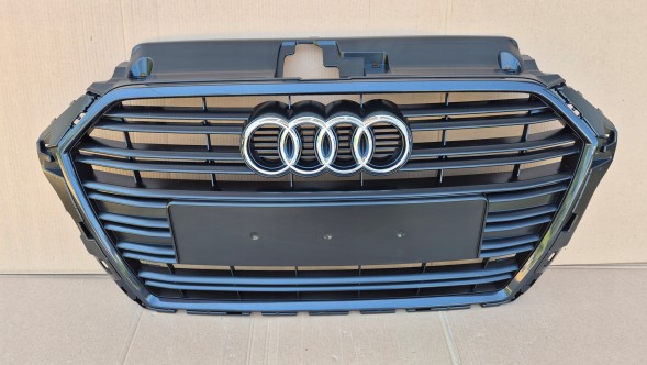 Audi OE GRILL AUDI A3 8V LIFT 2016-2020 BEZ RADARU CIEMNY Решітка радіатора GRILL Audi A3 8V LIFT 16-20 OE 8V3853651AA ОРИГІНАЛ НОВА !