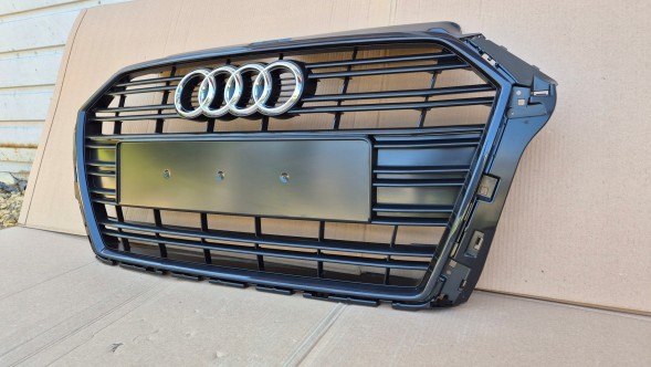 Audi OE GRILL AUDI A3 8V LIFT 2016-2020 BEZ RADARU CIEMNY Решітка радіатора GRILL Audi A3 8V LIFT 16-20 OE 8V3853651AA ОРИГІНАЛ НОВА !