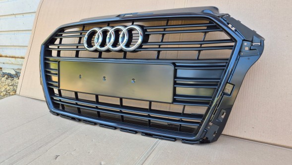 Audi OE GRILL AUDI A3 8V LIFT 2016-2020 BEZ RADARU CIEMNY Решітка радіатора GRILL Audi A3 8V LIFT 16-20 OE 8V3853651AA ОРИГІНАЛ НОВА !