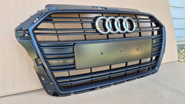 Audi OE GRILL AUDI A3 8V LIFT 2016-2020 BEZ RADARU CIEMNY Решітка радіатора GRILL Audi A3 8V LIFT 16-20 OE 8V3853651AA ОРИГІНАЛ НОВА !