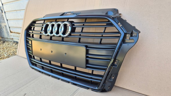 Audi OE GRILL AUDI A3 8V LIFT 2016-2020 BEZ RADARU CIEMNY Решітка радіатора GRILL Audi A3 8V LIFT 16-20 OE 8V3853651AA ОРИГІНАЛ НОВА !