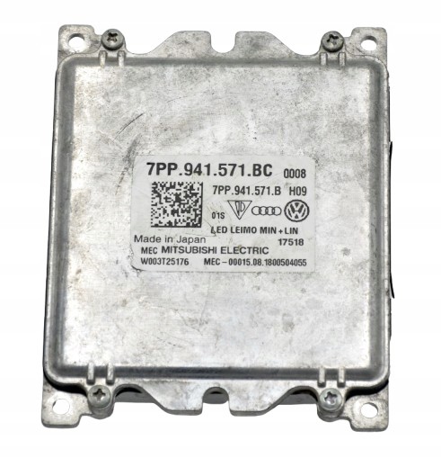 Mitsubishi OE 7PP941571BC, 7PP.941.571.BC, 7PP.941.571.B, W003T25176, MITSUBISHI Світлодіодний модуль drl matrix інвертор 7pp941571bc audi a4 b9 e-tron gt vw skoda