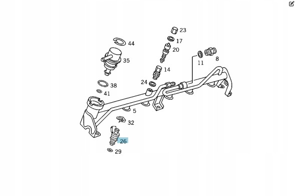 Mercedes-Benz OE a0000788523 Конц уприскування mercedes м104