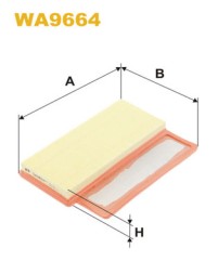 WA9664 WIX FILTERS Фільтр повітряний