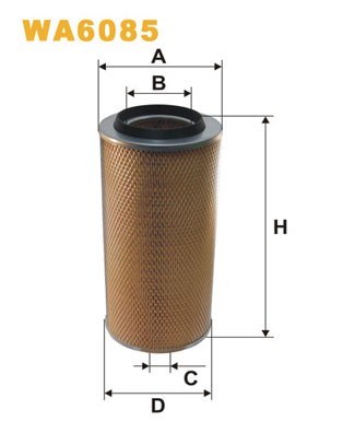 WA6085 WIX FILTERS Фільтр повітряний