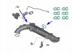 Tafmet ZU_KOL_B57 Заглушка впускного колектора вихрових заслінок BMW 3.0 Diesel B57