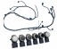 Китай komplet czujników 240700817R 240700817 R przednia lampy halogeny ledy led lampa jazdy dziennej Renault Koleos II 2 Комплект проводки 6x PDC LED галоген передній бампер + чорний