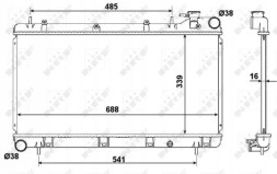 NRF 53696 Охолоджувач води 53696 nrf subaru forester вечірка